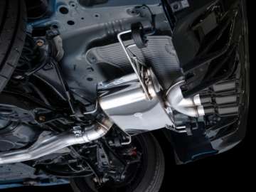 Picture of AWE Tuning 2023 Honda Civic Type R FL5 Touring Edition Exhaust w- Triple Diamond Black Tips