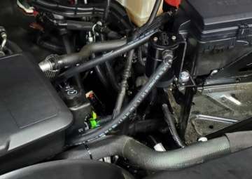 Picture of J&amp;L 20-24 Chevy Silverado-GMC Sierra 2500-3500 6-6L Drivers Side Oil Separator 3-0 - Black Anodi