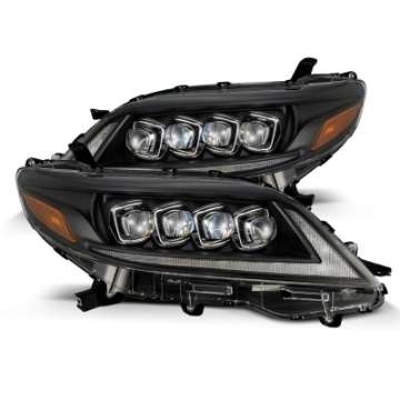 Picture of AlphaRex 2011+ Toyota Sienna NOVA LED Proj Headlights Plank Style Black w-Activ Light-Seq Signal-DRL