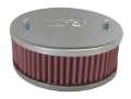 Picture of K&N Universal Custom Air Filter - Oval 1-375in Flange - 4-875in ID - 2-25in Overall Height