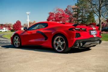 Picture of Corsa 2020-2024 Chevrolet Corvette C8 RWD 3in Valved Cat-Back w- 4-5in Carbon Fiber Polished Tips