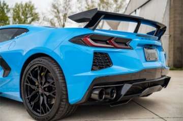 Picture of Corsa 2020-2024 Chevrolet Corvette C8 RWD 3in Track Cat-Back Delete Exhaust w-4-5in CF Black PVDTips