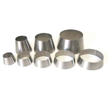 Picture of Ticon Industries 1-3-16in OAL 2-0in to 2-5in Titanium Transition Reducer Cone - 1-2mm Thickness