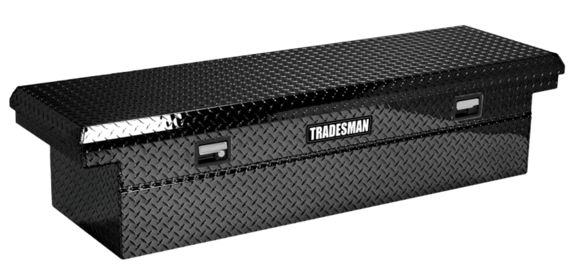 Picture of Tradesman Aluminum Single Lid Cross Bed Low-Profile Truck Tool Box 60in- - Black