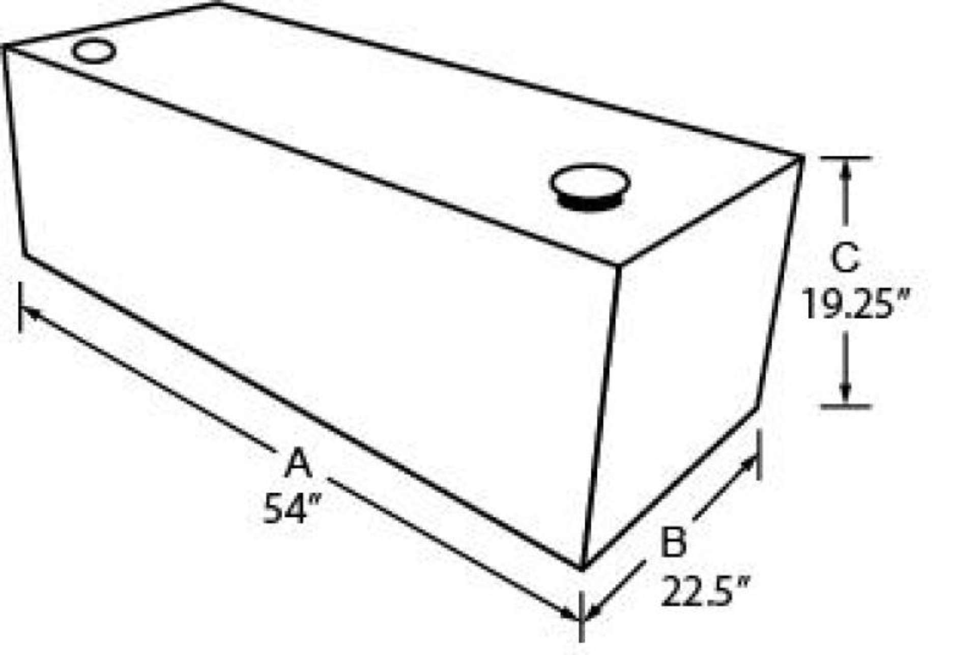 Picture of Tradesman Steel Full Size Rectangular Liquid Storage Tank - White