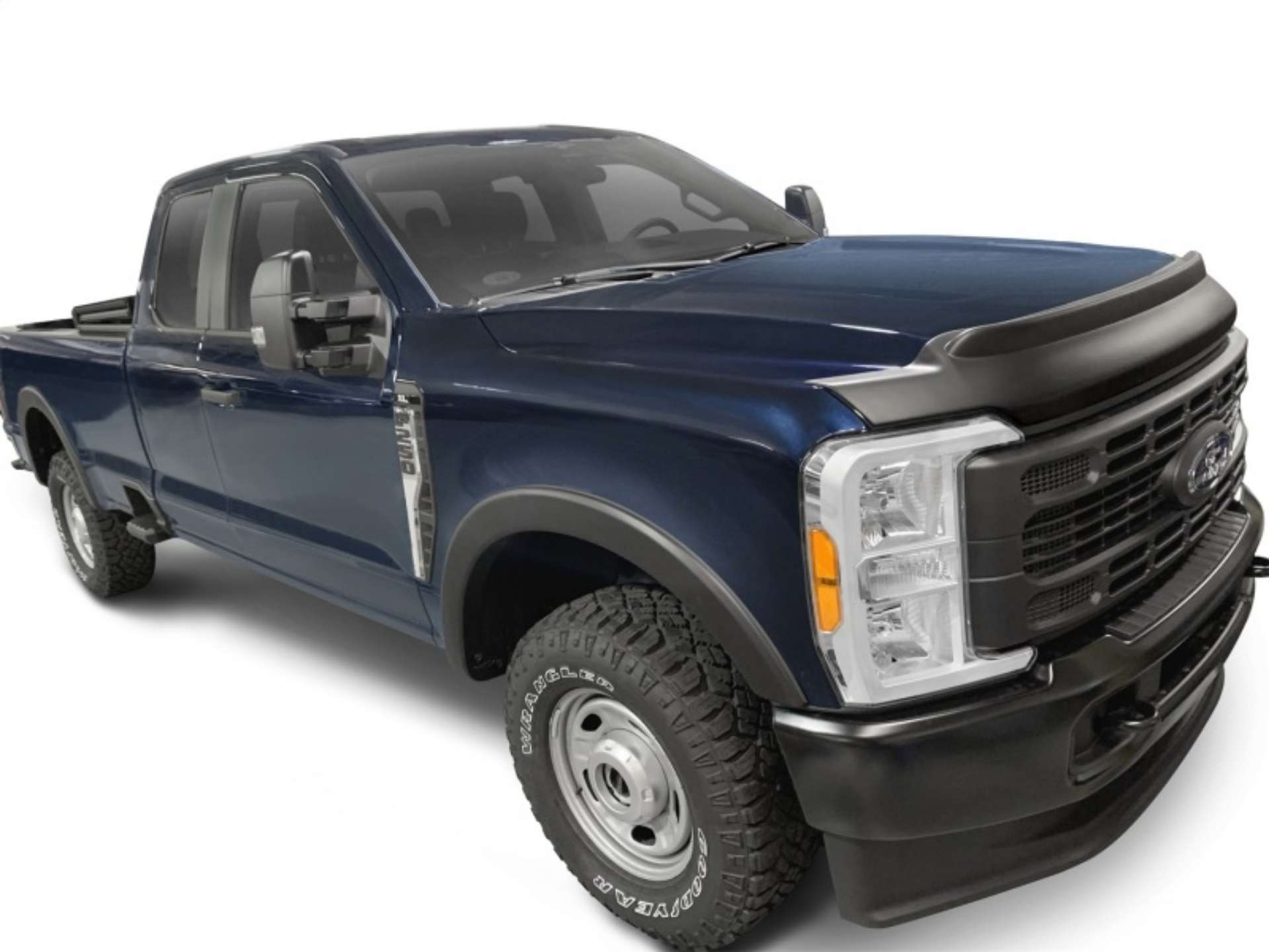 Picture of AVS 2023 Ford F250-350-450 Superduty Aeroskin II Low Profile Hood Shield - Textured Black