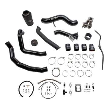 Picture of Wehrli 01-04 Chevrolet 6-6L LB7 Duramax S300 Turbo Install Kit No Turbo - Bronze Chrome