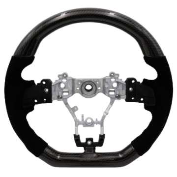 Picture of BLOX Racing 15-21 Subaru Carbon-Alcantara Steering Wheel Black Stitching