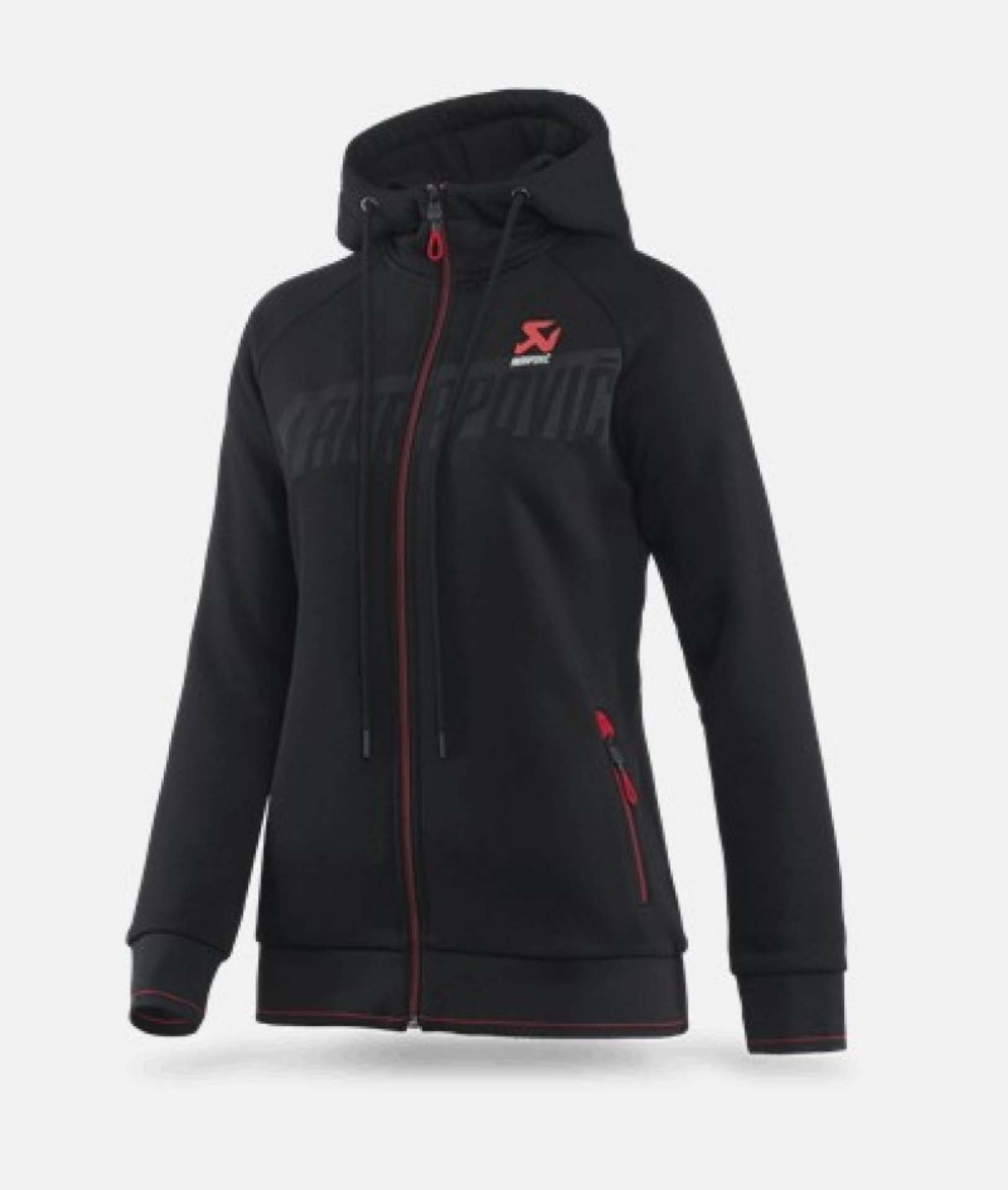 Picture of Akrapovic Womens Corpo Zip Hoodie Black - Small