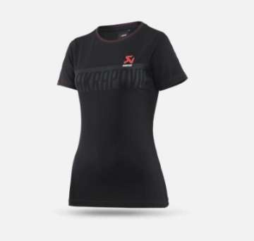 Picture of Akrapovic Womens Corpo T-Shirt Black - XS