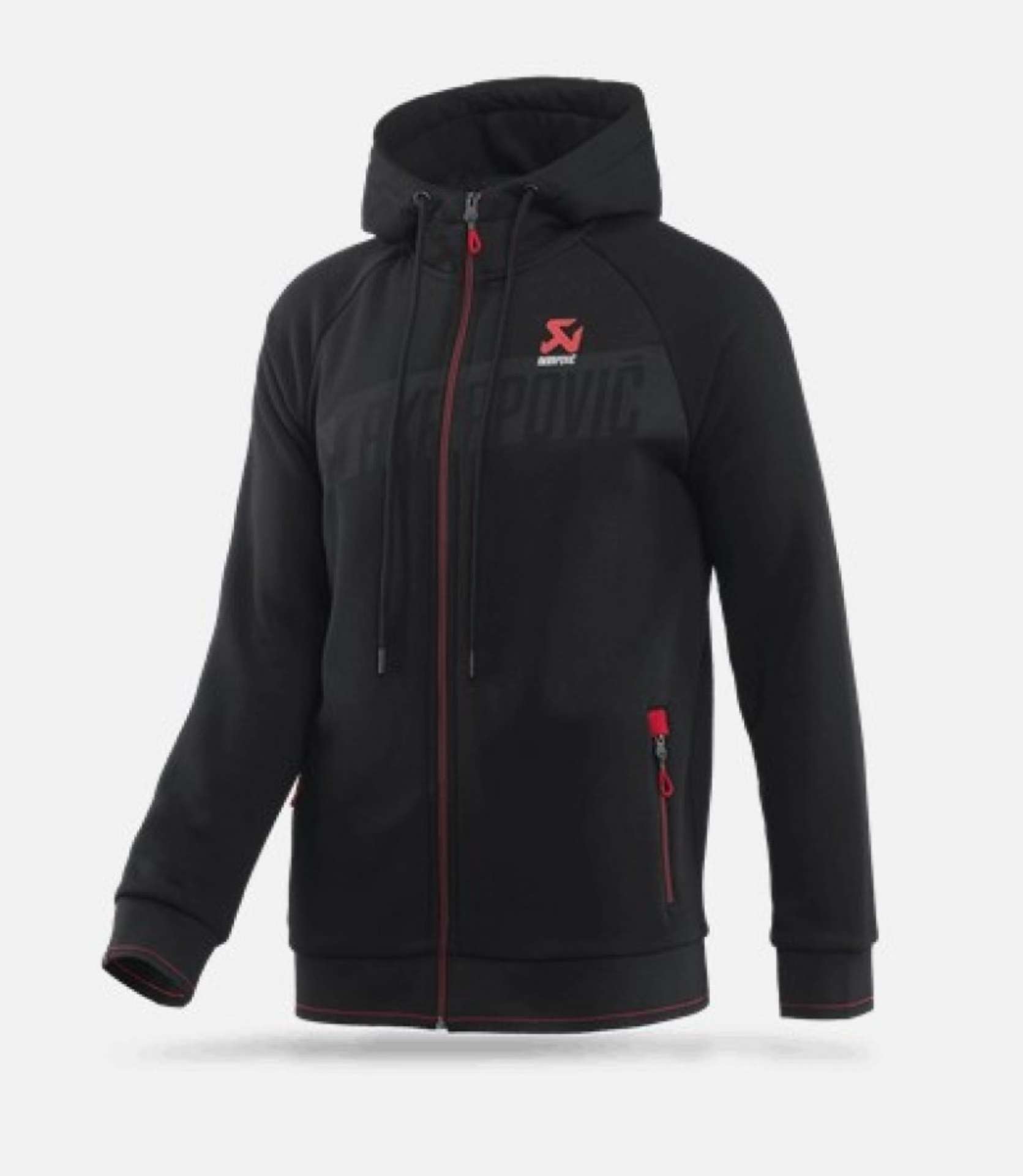 Picture of Akrapovic mens Corpo Zip Hoodie Black - Small