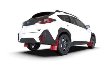 Picture of Rally Armor 2024 Subaru Crosstrek Red UR Mud Flap White Logo