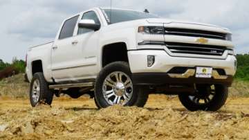 Picture of Superlift 14-16 GMC Sierra 1500 4WD 6-5in Lift Kit w- Steel Cntrl Arms Fox Front Coilover & 2-0 Rear