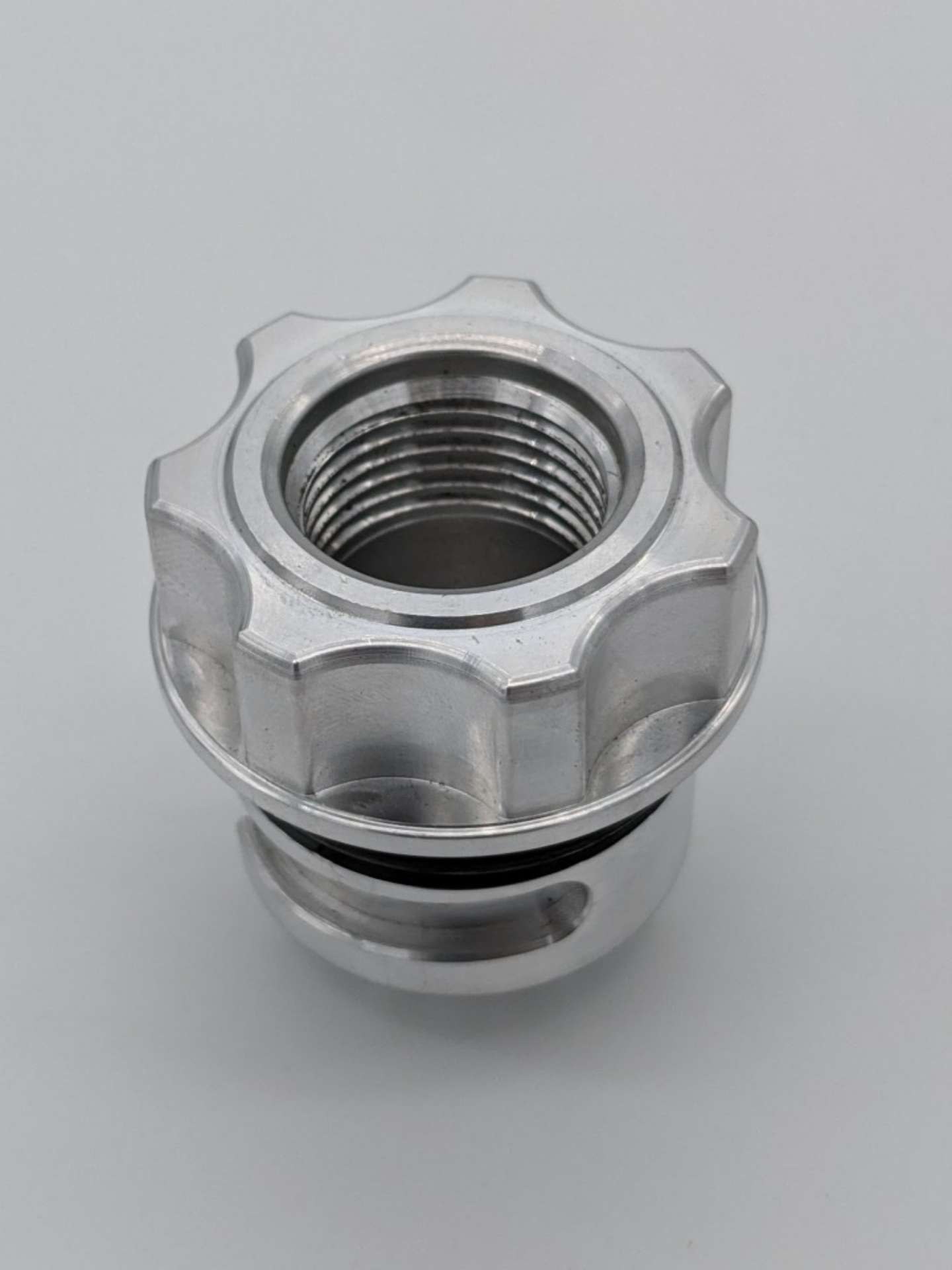 Picture of Granatelli GM LS-LT - Ford Coyote -10AN ORB Female Threaded Insert Vented Oil Fill Cap - Natural