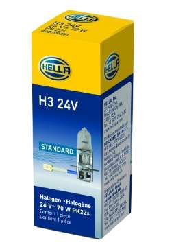 Picture of Hella H3 24V-70W PK22s T3-25 Halogen Bulb