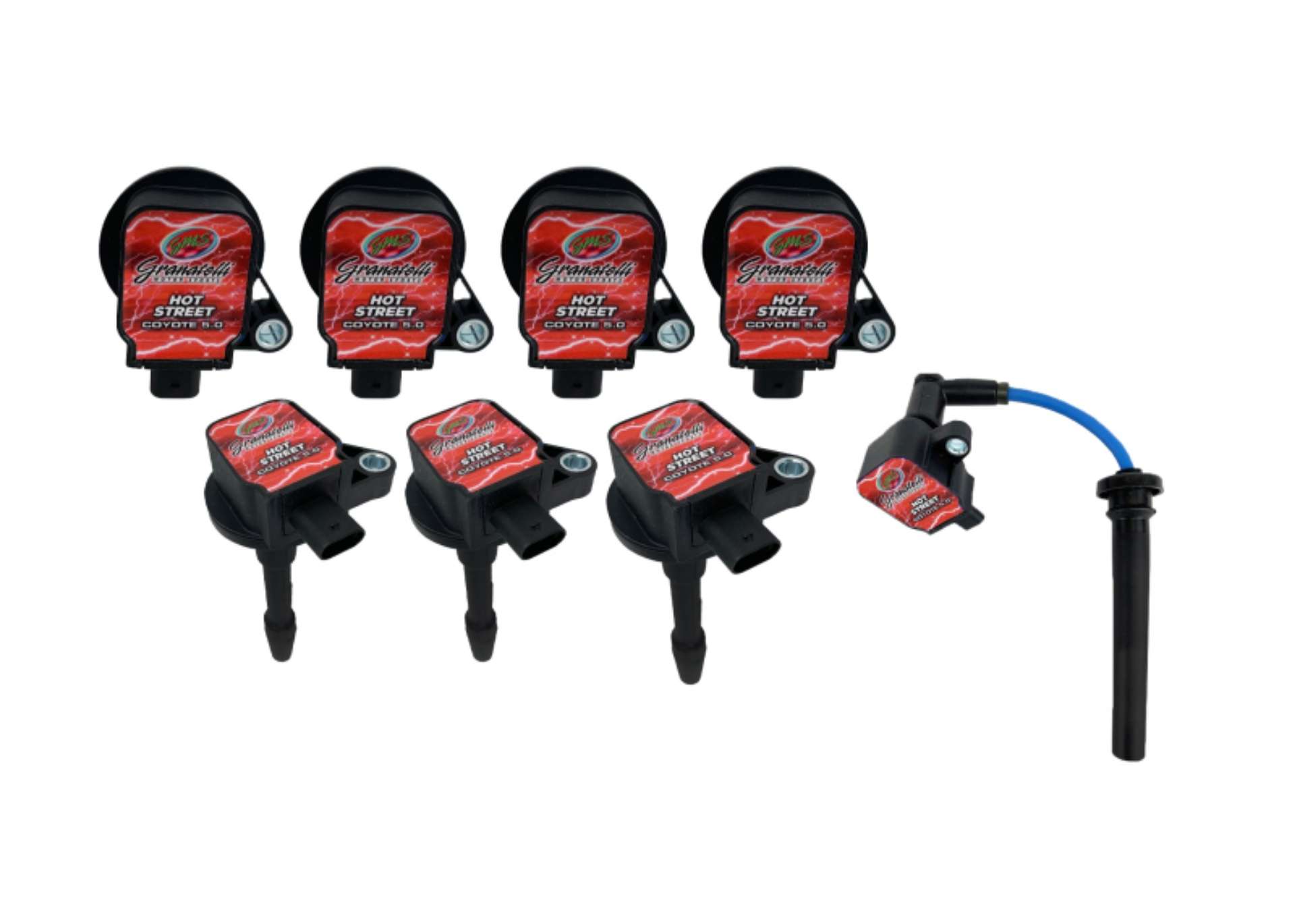 Picture of Granatelli 18-23 Ford 5-0L 4V Hot Street Coil-On-Plug Wire Conn Kit w-Coil Packs 50K Volts