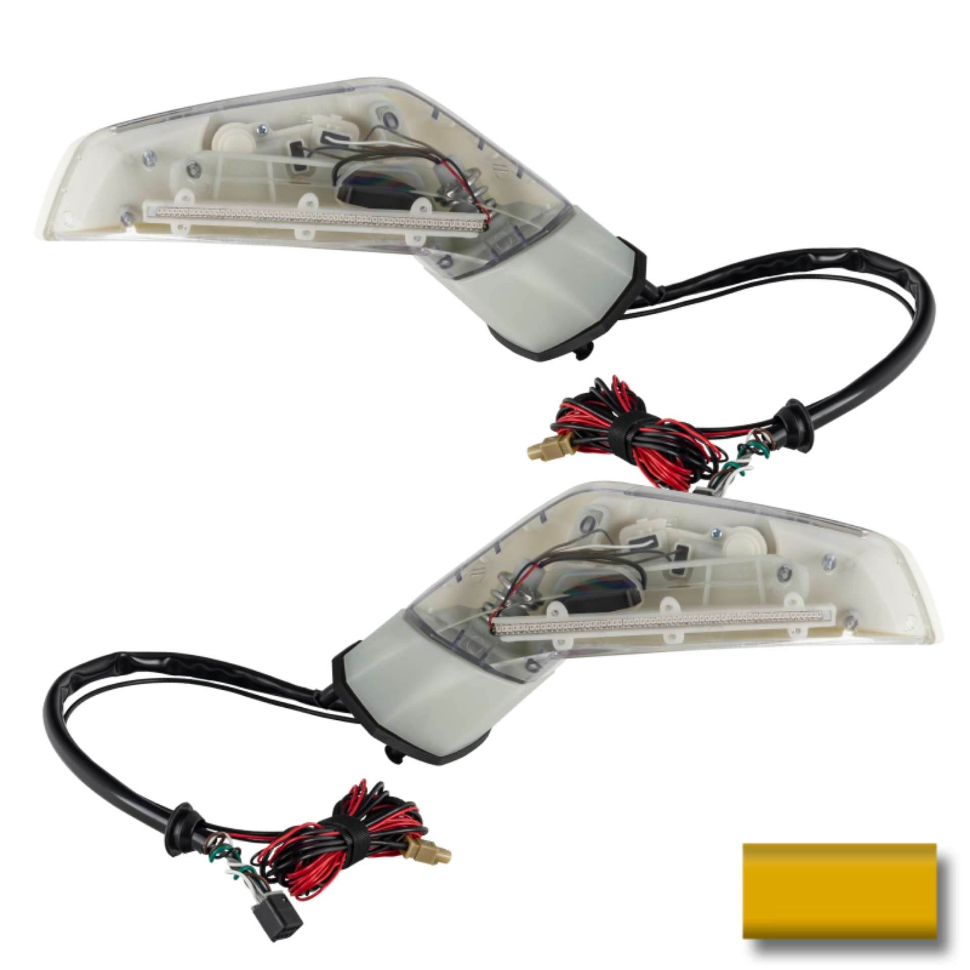 Picture of Oracle 05-13 Chevy Corvette C6 Concept Side Mirrors - Ghosted - Millennium Yellow 79U