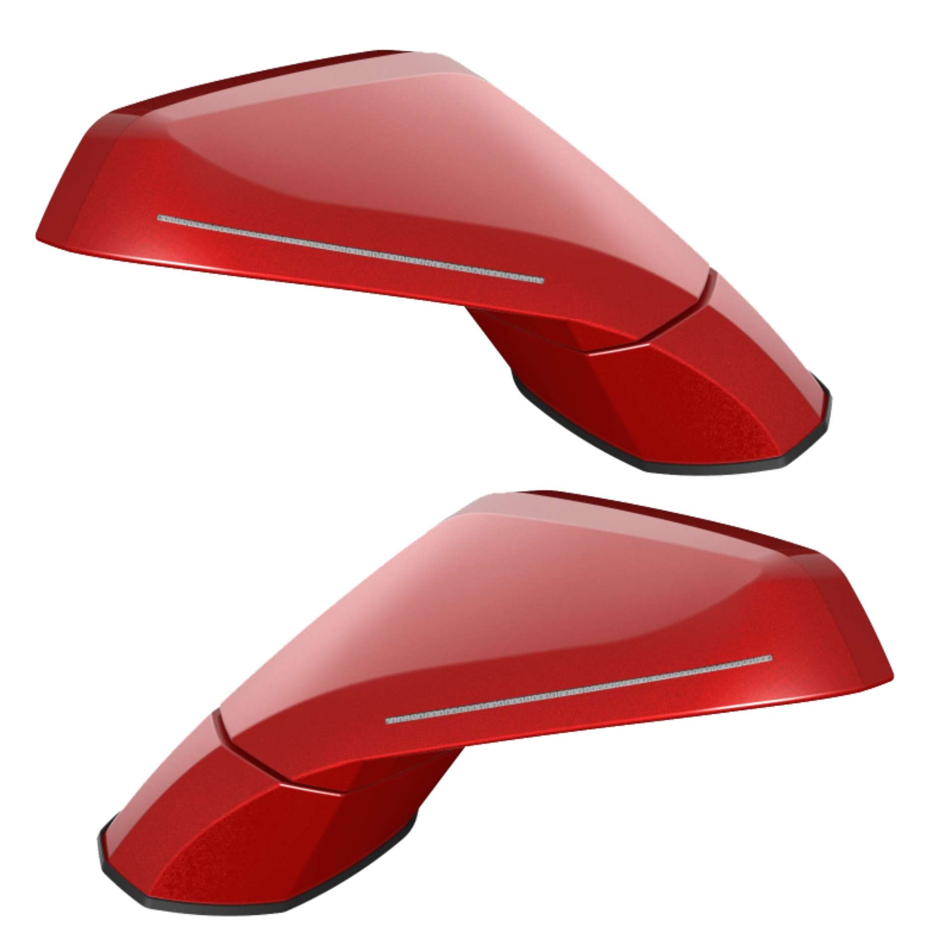 Picture of Oracle 05-13 Chevrolet Corvette C6 Concept Side Mirrors - Precision Red 946L