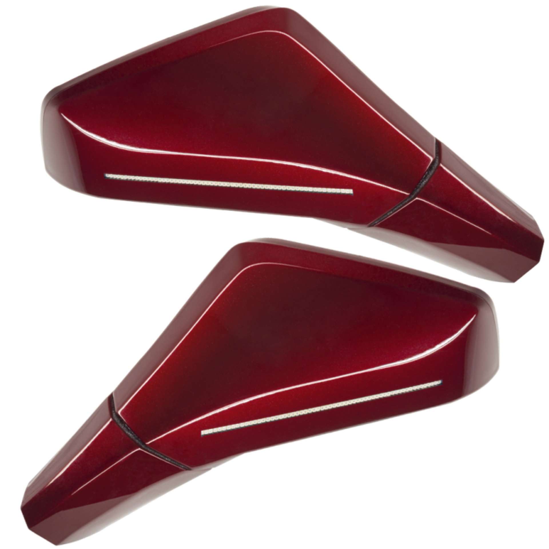 Picture of Oracle 05-13 Chevrolet Corvette C6 XM Concept Side Mirrors - Monterey Red 301N