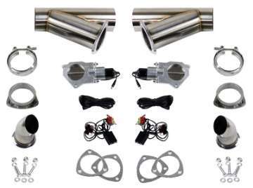 Picture of Granatelli 2-25in Stainless Steel Electronic Dual Exhaust Cutout