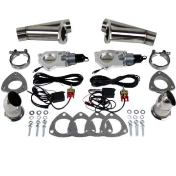 Picture of Granatelli 2-5in Stainless Steel Electronic Dual Exhaust Cutout