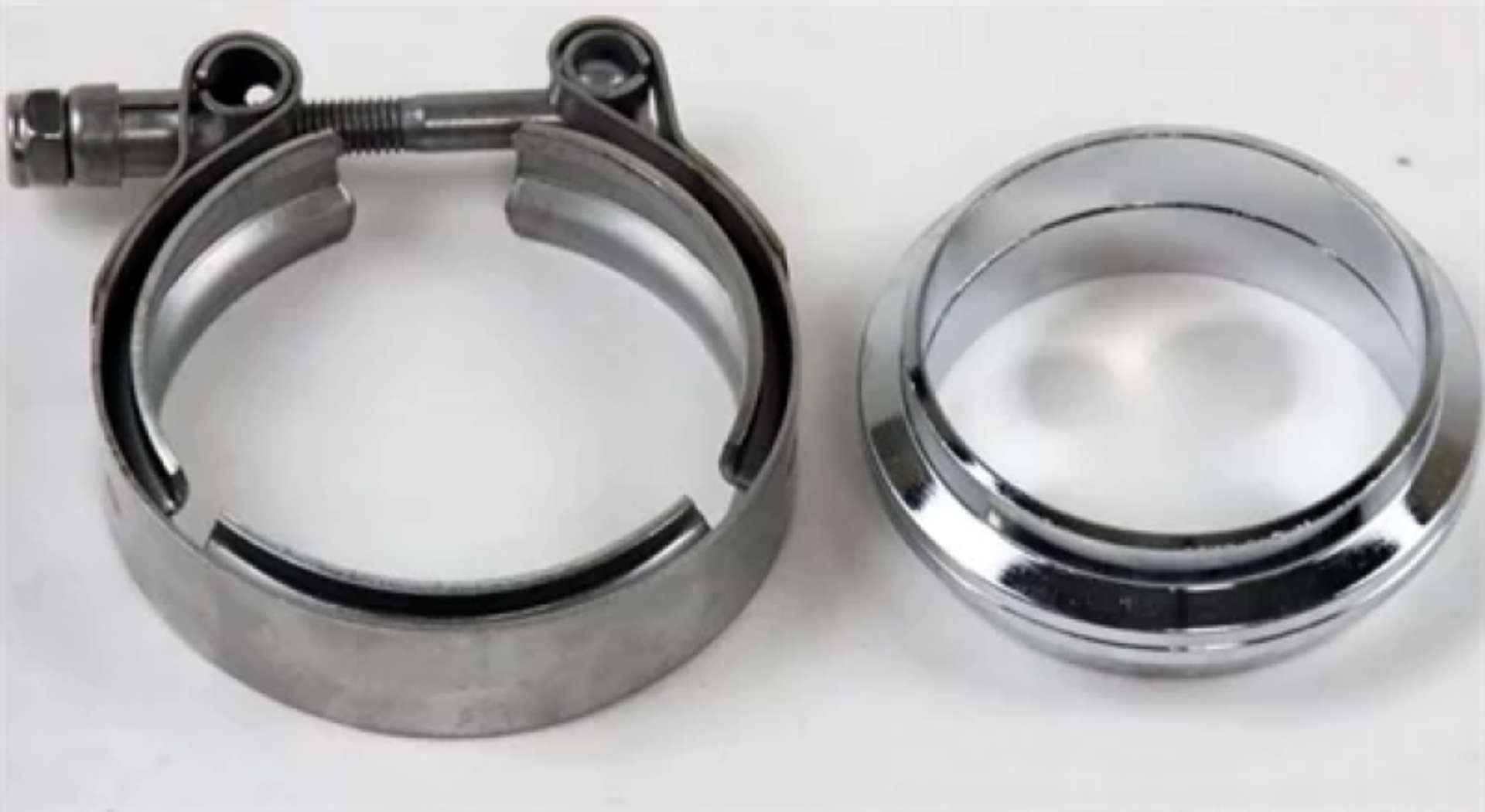 Picture of Granatelli 2-0in Flat Flanges w-V-Band Clamp