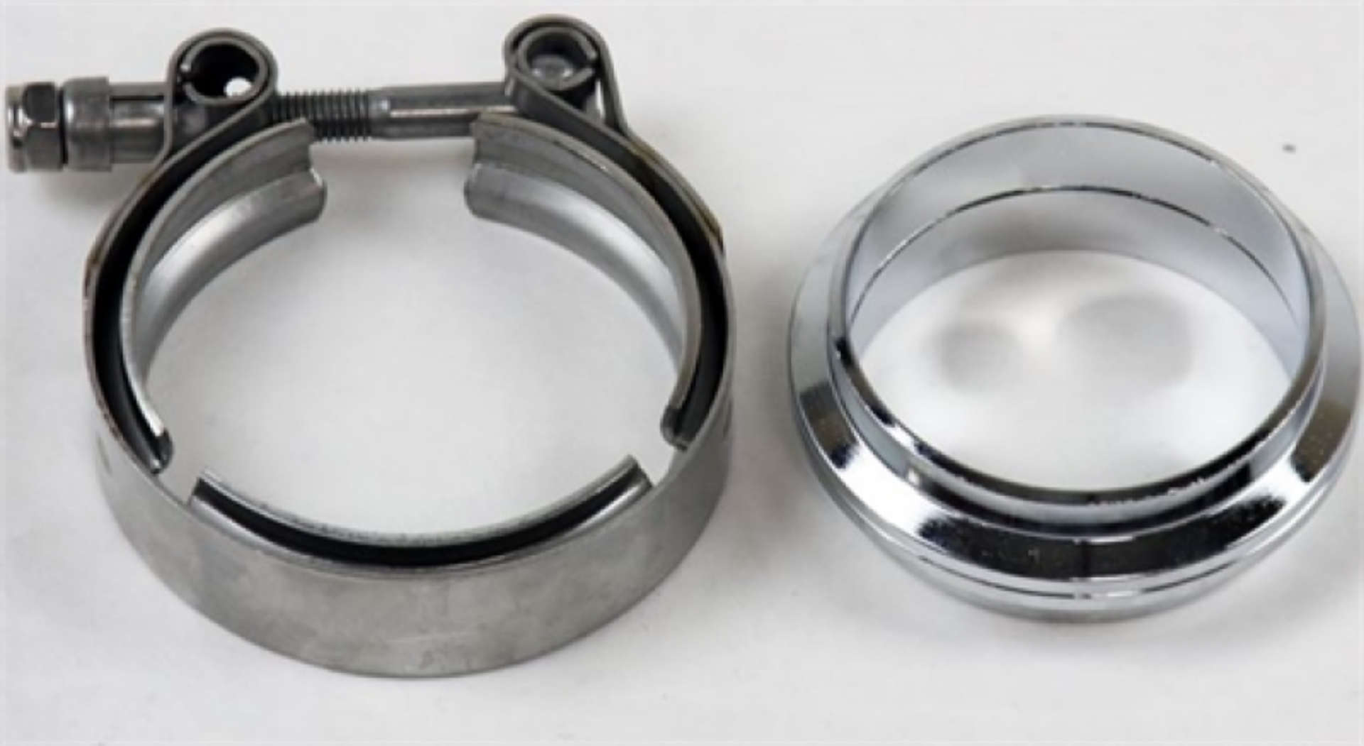 Picture of Granatelli 2-25in Flat Flanges w-V-Band Clamp