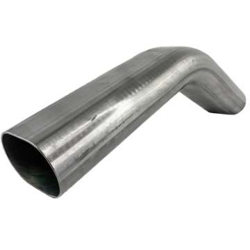 Picture of Granatelli 3in Oval Stainless Steel Vertical Radius 45 Deg bend 4-5in Bend Radius Tubing
