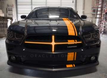 Picture of Oracle 11-14 Dodge Charger Illuminated Grille Crosshairs - Amber NO RETURNS