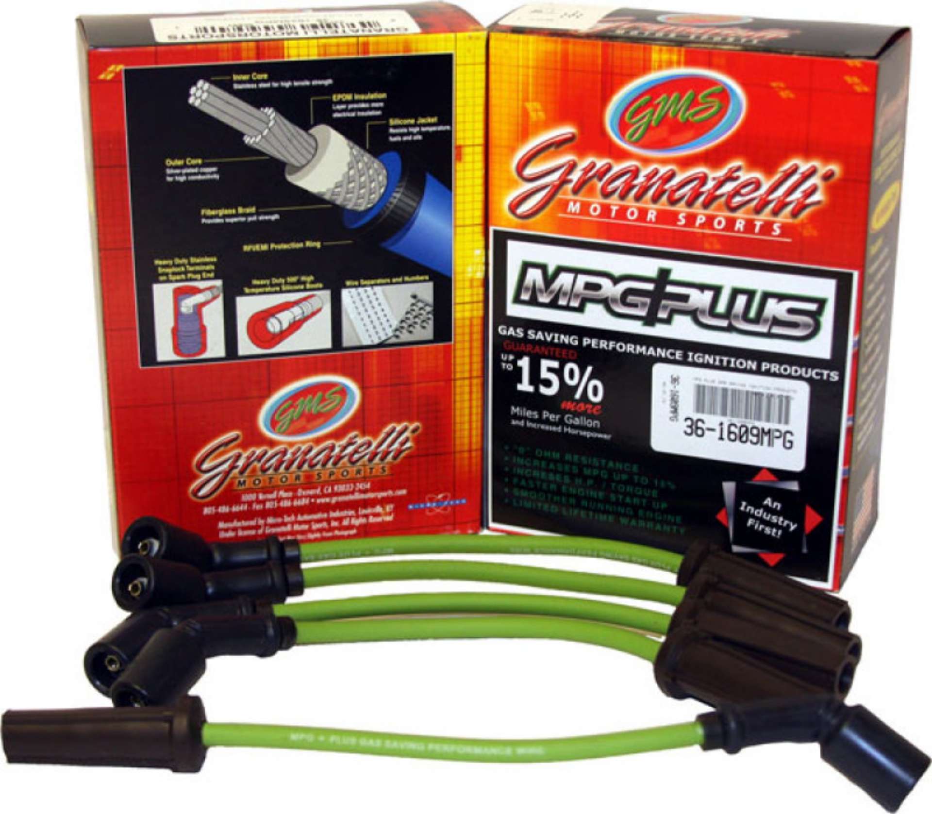 Picture of Granatelli 01-02 Dodge Neon 4Cyl 1-6L-2-0L MPG Plus Ignition Wires