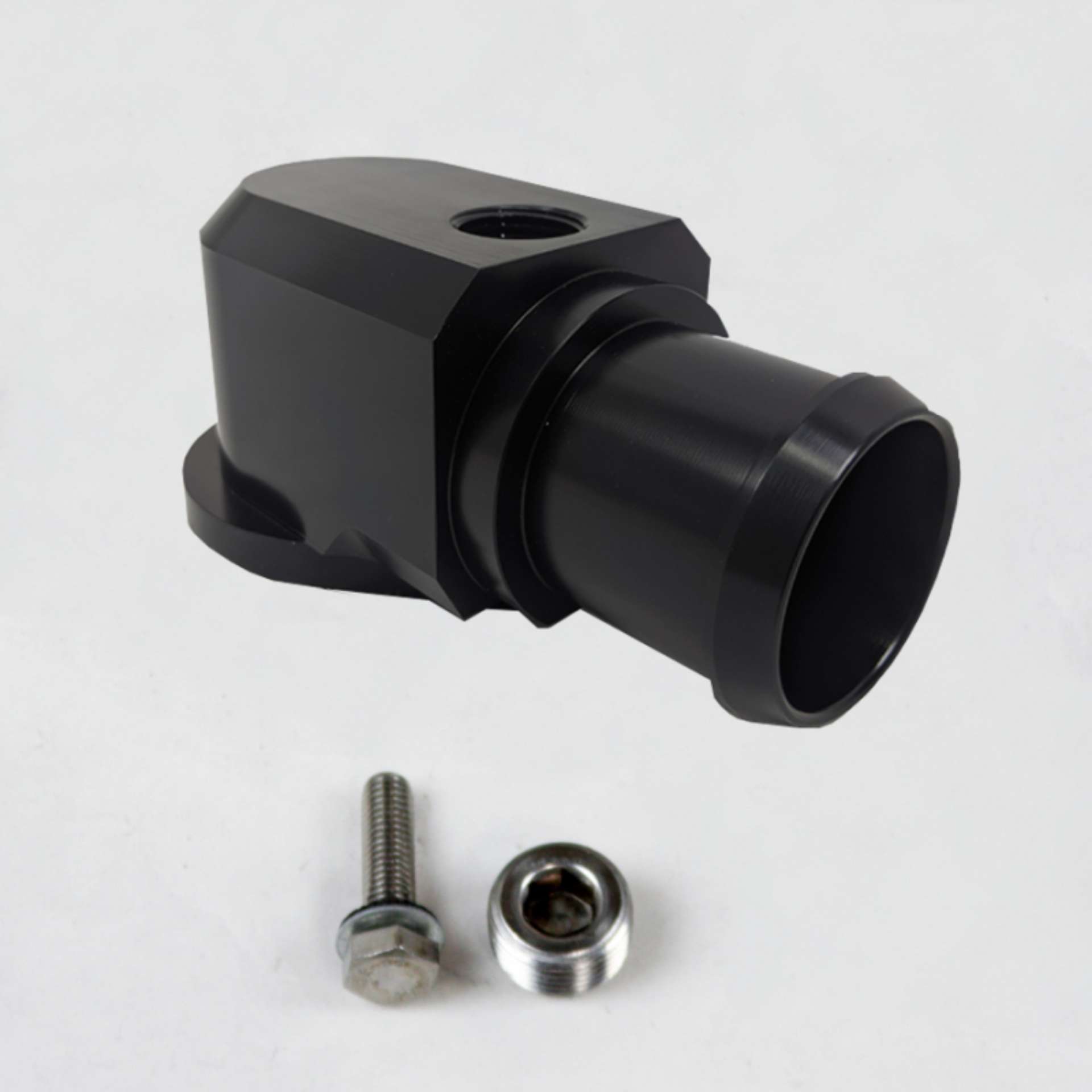 Picture of Granatelli 18-19 Jeep Trackhawk Billet Thermostat Housing- Black Powdercoat