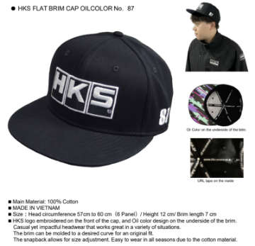 Picture of HKS Flat Brim Cap No- 87 - Oil Color