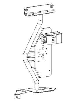 Picture of Go Rhino 18-24 Jeep Wrangler JL-JLU-JT Front Fender Jack Mount for Hi-Lift Jack - Tex- Blk