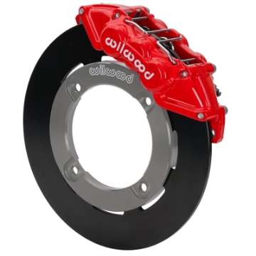 Picture of Wilwood 19-22 Honda Talon 1000 Red 6-Piston Front Kit 11-25in - Plain Face Steel Rotors