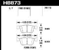 Picture of Hawk 17-19 Lincoln MKC 2-0L - 2-3L Street Rear Brake Pads