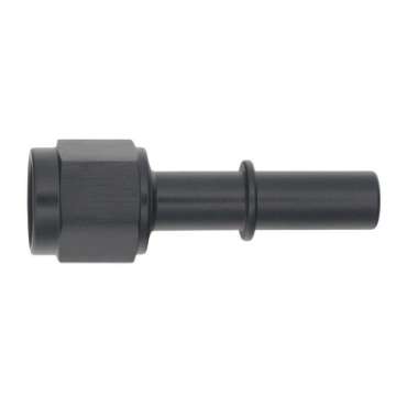 Picture of DeatschWerks 6AN Female Flare Swivel to 3-8in Male EFI Quick Disconnect - Anodized Matte Black