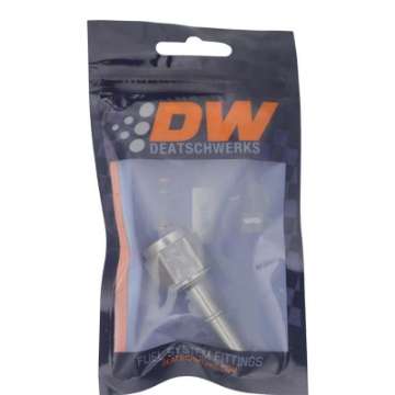 Picture of DeatschWerks 8AN Female Flare Swivel to 5-16in Male EFI Quick Disconnect - Anodized DW Titanium