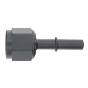 Picture of DeatschWerks 8AN Female Flare Swivel to 5-16in Male EFI Quick Disconnect - Anodized Matte Black