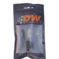 Picture of DeatschWerks 8AN Female Flare Swivel to 5-16in Male EFI Quick Disconnect - Anodized Matte Black