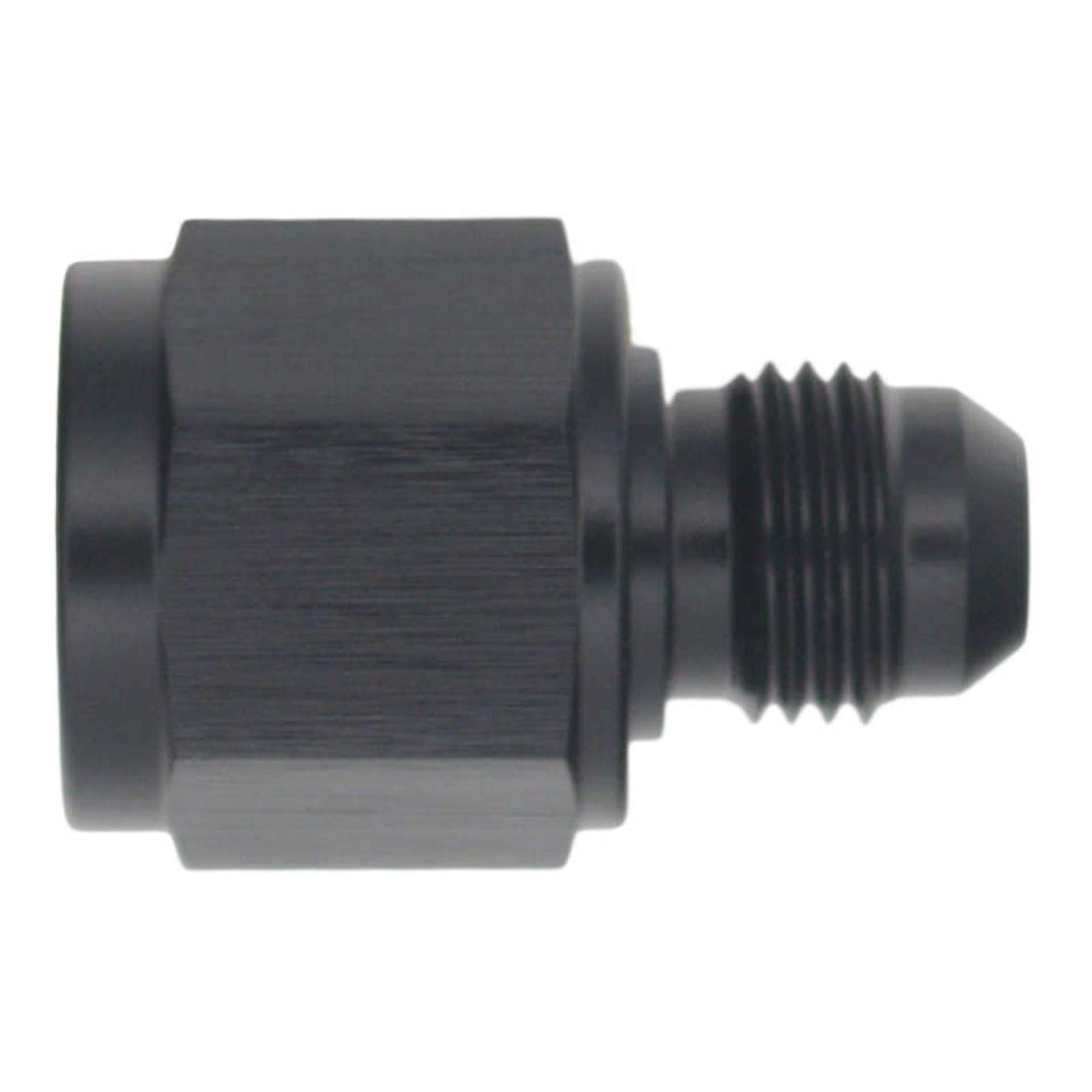 Picture of DeatschWerks 8AN Female Flare to 6AN Male Flare Reducer - Anodized Matte Black