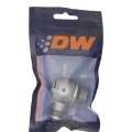 Picture of DeatschWerks 10AN ORB Male to 8AN Male Flare Low Profile 90-Degree Swivel - Anodized DW Titanium