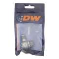 Picture of DeatschWerks 8AN ORB Male to 6AN Male Flare Low Profile 90-Degree Swivel - Anodized DW Titanium