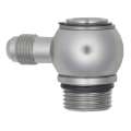 Picture of DeatschWerks 10AN ORB Male to 6AN Male Flare Low Profile 90-Degree Swivel - Anodized DW Titanium