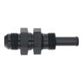 Picture of DeatschWerks 8AN Male Flare to Straight 3-8in Single Hose Barb - Anodized Matte Black