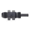 Picture of DeatschWerks 8AN Male Flare to Straight 5-16in Single Hose Barb - Anodized Matte Black