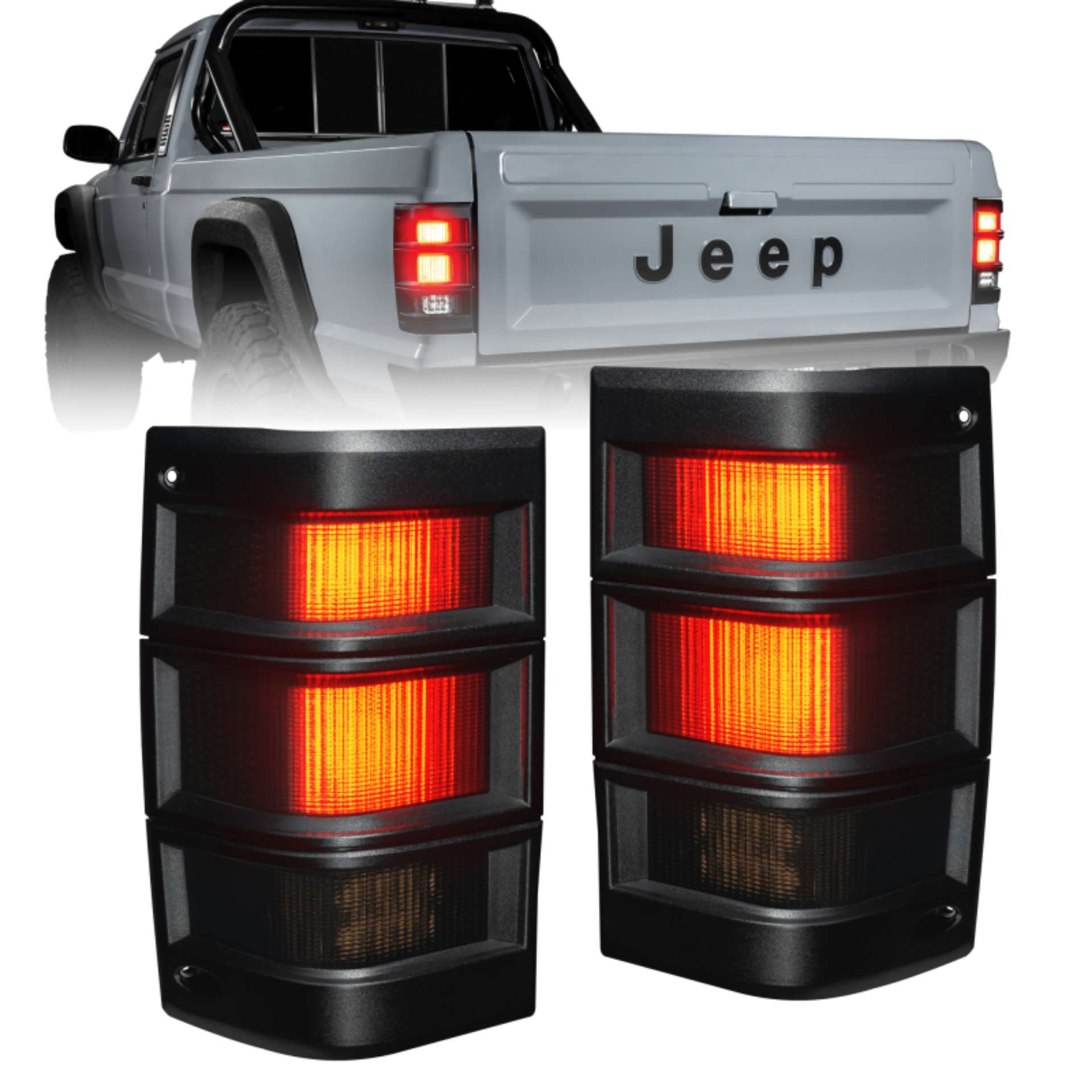 Picture of ORACLE Lighting Jeep Comanche MJ LED Tail Lights - Tinted Lens SEE WARRANTY