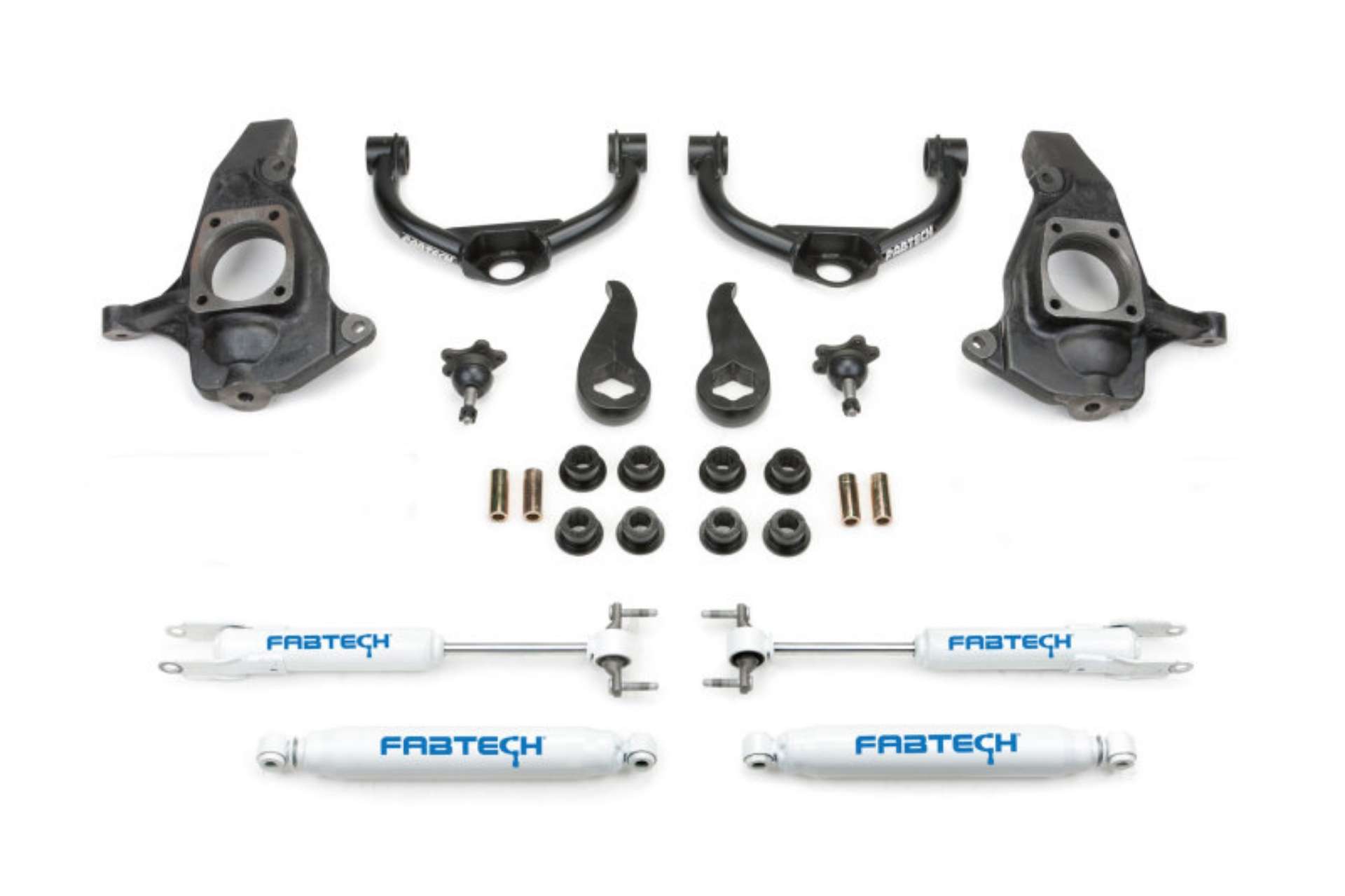 Picture of Fabtech 11-19 GM C-K2500HD-3500HD 4in Ultimate System w-Perf- Shocks