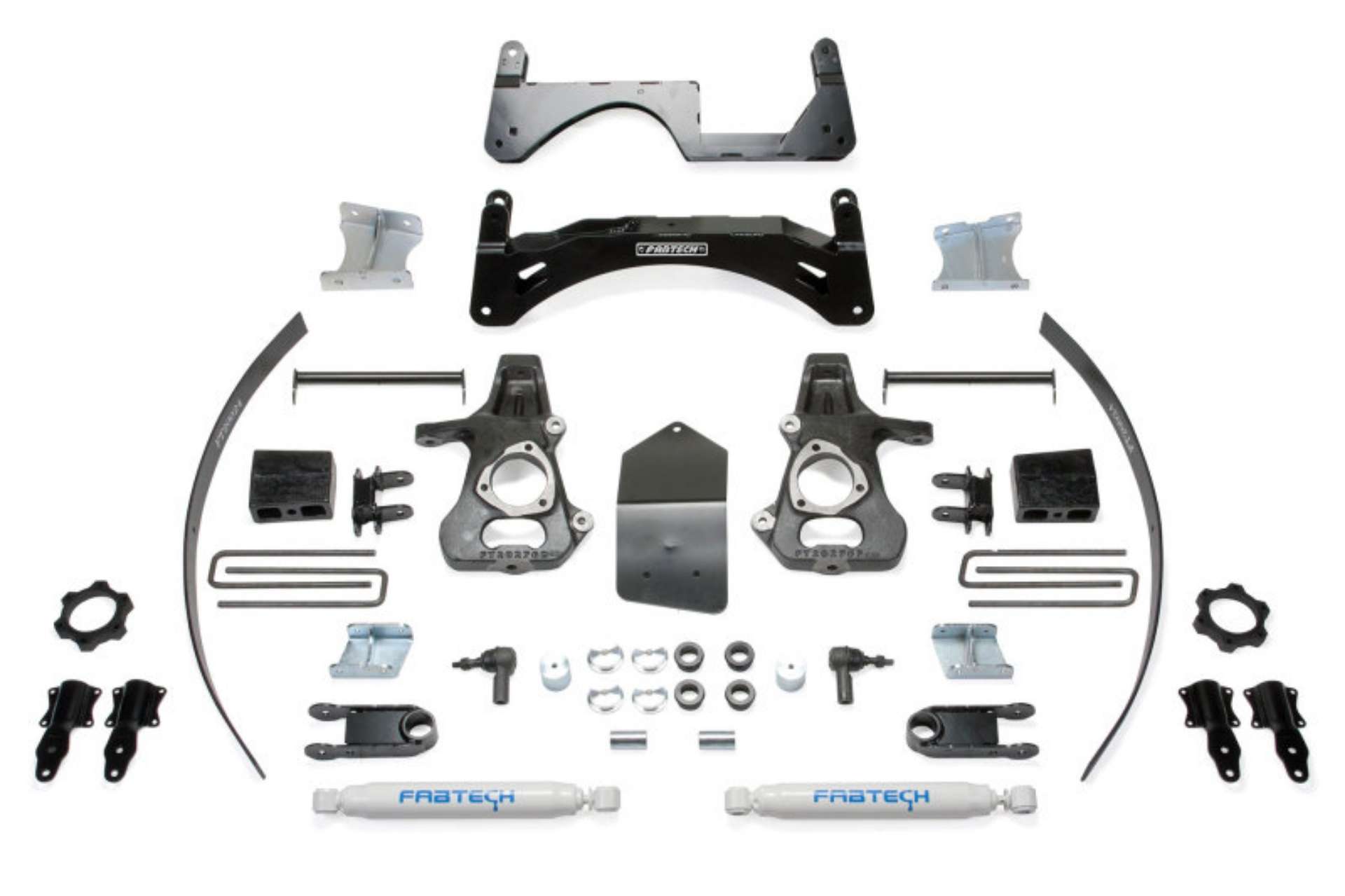 Picture of Fabtech 14-18 GM C-K1500 P-U w-oE Forg Stl UCA 6in Basic Sys w-Perf Shks