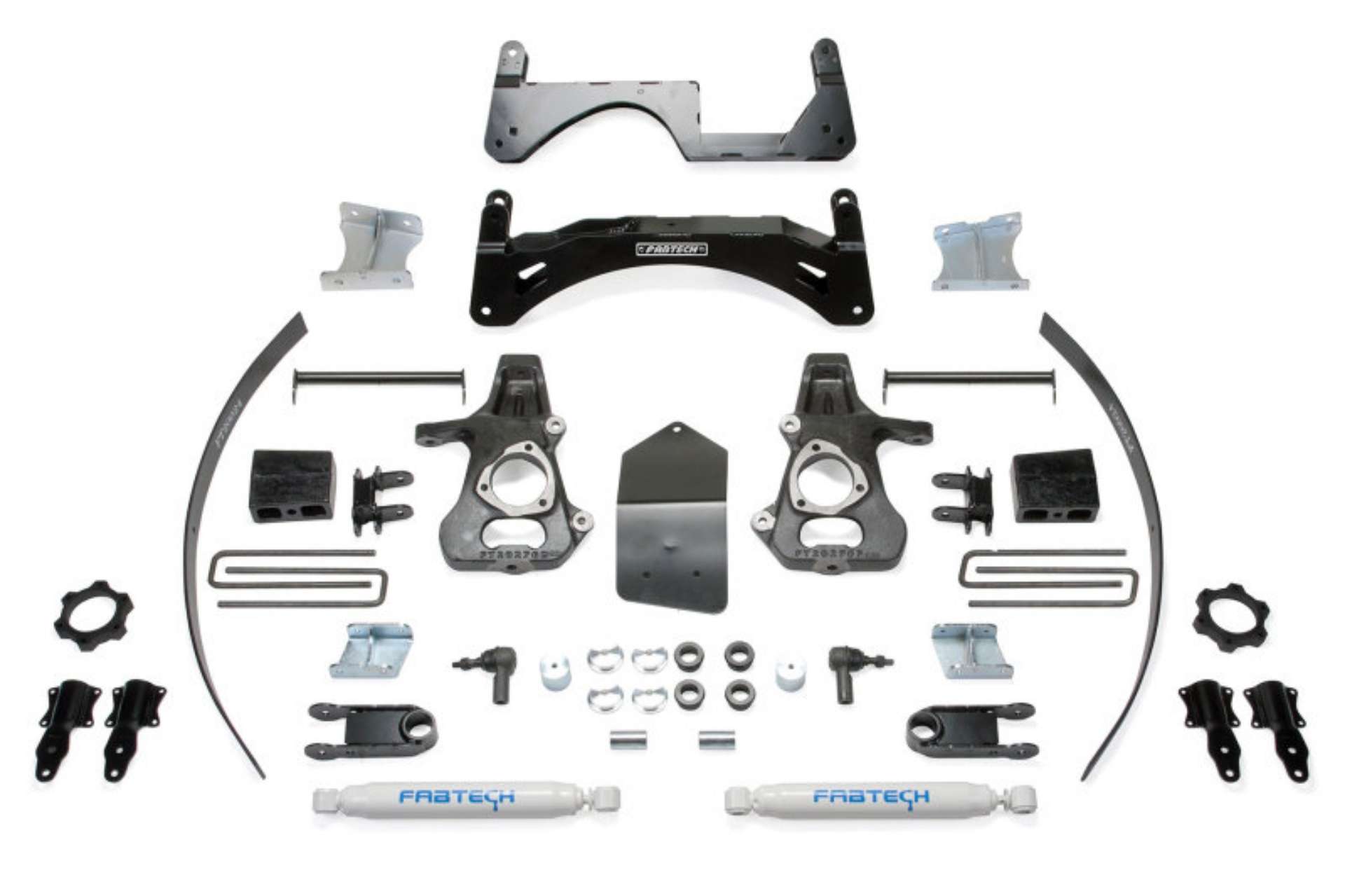 Picture of Fabtech 14-18 GM K1500 P-U w-oE Alm Or Stmp Stl UCA 6in Basic Sys w-Perf Shks