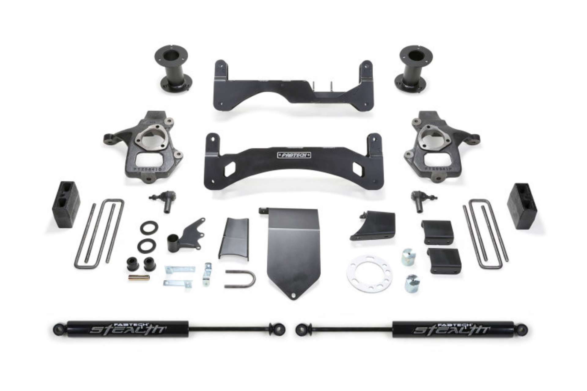 Picture of Fabtech 14-18 GM C-K1500 P-U w-oE Forg Stl UCA 6in Basic Sys G2 w-Stealth